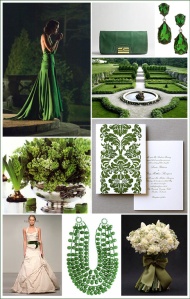 I found this photo on The Bride's Guide on marthastewartweddings.com - follow this link for more inspiration:http://thebridesguide.marthastewartweddings.com/2011/01/inspiration-emerald.html/emerald_green_wedding